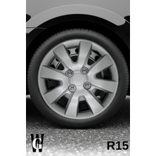 Whigor Citroen Berlingo 15 Inç Jant Kapağı (4 Adet) Gri G102