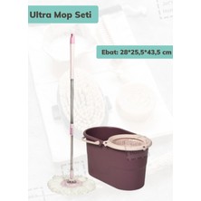 Özgürce Ultra Mop Seti Temizlik Kovası ve Döner Başlıklı Paspas ile Temizlik Keyfi