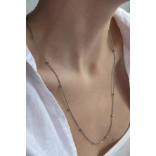 Rubibes Jewelry Snake Zincir Çelik Kolye