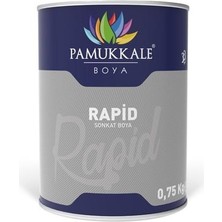 Pamukkale 1402 Rapid Hızlı Kuruyan Metal Boyası Parlak 0.75 Kg Beyaz Ral 9016