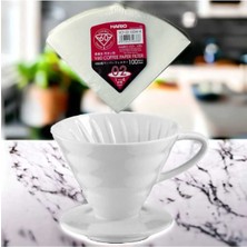 Feyza Design V60 Filtre Kağıdı Seti, Pratik ve Temiz Demleme Için Ideal