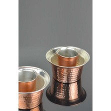 Feyza Design Iki Adet Bakır Renkli Bardaklık, Şık ve Pratik Tasarım