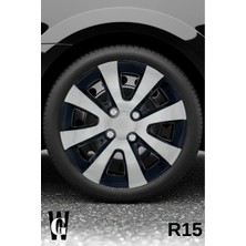 Whigor Honda Integra 15 Inç Jant Kapağı (4 Adet) Siyah Gri C101