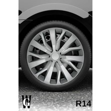 Whigor Skoda Felicia 14 Inç Jant Kapağı (4 Adet) Gri G114