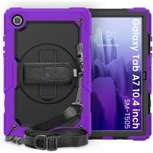 Hayat Store Samsung Galaxy T500 Tab A7 10.4 Kılıf Pars Tablet Kapak - Mor