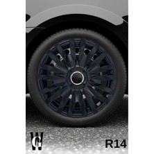 Whigor Nissan Primera 14 Inç Jant Kapağı (4 Adet) Siyah S111