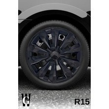 Whigor Fiat Egea 15 Inç Jant Kapağı (4 Adet) Siyah S109