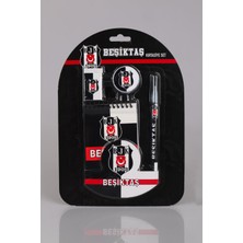 "dekomus Cep Defteri Hediyeli" Yeni Sezon Lisanslı Beşiktaş 4'lü Kırtasiye Seti Not Defteri, Silgi,kalemtraş,geçmeli Kurşun Kalem