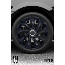 Whigor Renault Clio 6 16 Inç Jant Kapağı (4 Adet) Siyah S122