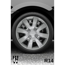 Whigor Skoda Felicia 14 Inç Jant Kapağı (4 Adet) Gri G101