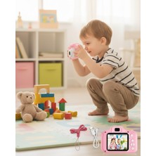 Kanonik Education Taşınabilir HD Dijital Kamera Video Kayıt Fotoğraf Çekim USB Bağlantılı Şarjlı