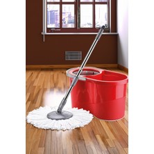 Özgürce Yuvarlak Başlıklı Döndürmeli Su Sıkmalı Temizlik Seti, Pratik ve Etkili Kullanım