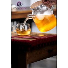 Feyza Design Borosilikat Cam Bitki Çayı Demliği ve Sürahi, 1500 Ml, Şık ve Dayanıklı