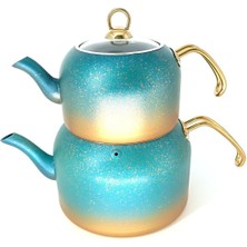 Feyza Design Bio Granit Çaydanlık Seti, 4 Parça, Xl Boy, Sağlıklı ve Pfoa/ptfe Free