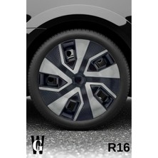 Whigor Ford Grand C-Max 16 Inç Jant Kapağı (4 Adet) Siyah Füme C114
