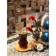 Feyza Design Şık 2'li Çaydanlık Takımı, Sızdırmaz ve Gümüş Renkli Set