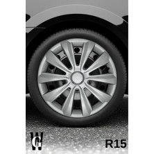 Whigor Honda Stream 15 Inç Jant Kapağı (4 Adet) Gri G118