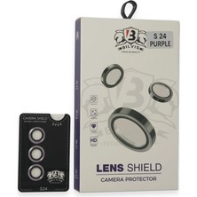 Hayat Store Samsung Galaxy S24 Bilvis Titan Kamera Lens - Derin Mor