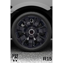 Whigor Peugeot 15 Inç Jant Kapağı (4 Adet) Siyah S113