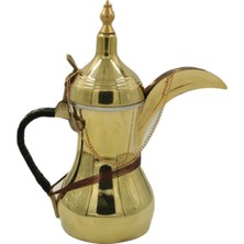 Feyza Design Sarı Bakır Mırra Cezvesi 25 Cm, Şık ve Dayanıklı Tasarım