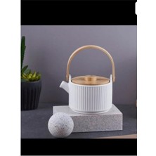 Feyza Design Şık Porselen Demlik 500 Ml, Lisbone Model, Estetik ve Kullanışlı Tasarım