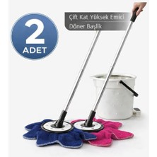 Özgürce Mega Boy Yuvarlak Paspas Yedek Ucu, Çizmez ve Sessiz Temizlik Için