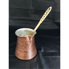 Feyza Design Bakır Cezve 5-6 Kişilik, Şık ve Dayanıklı, Pratik Kullanım