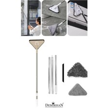 Özgürce Teleskopik Üçgen Mop, Camsil ve Duvar Yüzeyleri Temizleme Aparatı