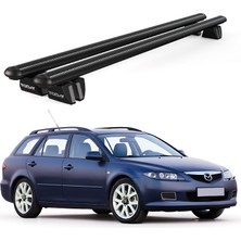 Today Auto Pençe Mazda Atenza Sw (2002-2008) Uyumlu Siyah Ara Atkı Port Bagaj Tavan Barı