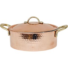 Moda Bakır Bakır Pilav Tenceresi Kırmızı 20 cm