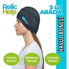 Relic Help RelicHelp Havuz Bonesi, Yüzücü Bonesi, Bisikletçi Beresi, Kask Beresi, Yürüyüş Başlığı, Dayanıklı Bone