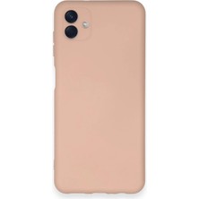 Hayat Store Samsung Galaxy A04 Kılıf Nano Içi Kadife Silikon - Pudra