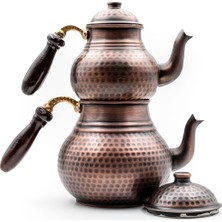Feyza Design Bakır Çaydanlık, El Işçiliği, Zarif ve Dayanıklı Tasarım