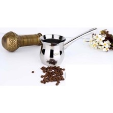 Feyza Design 5 No Güveç Çelik Sap Cezve, Dayanıklı ve Şık Mutfak Gereci