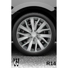 Whigor Audi A7 14 Inç Jant Kapağı (4 Adet) Gri G114