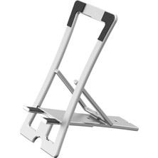 Hayat Store CM23 Ayarlanabilir Katlanabilir Masaüstü Telefon Tutucu - Gümüş