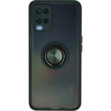 Hayat Store Oppo A54 4g Kılıf Montreal Yüzüklü Silikon Kapak - Yeşil