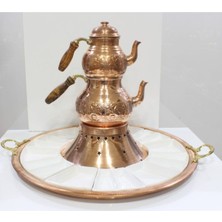 Feyza Design Bakır Kahvaltı Sunum Seti, Şık ve Zarif Tasarım, Zarif Kahvaltı Sunumu Için Ideal