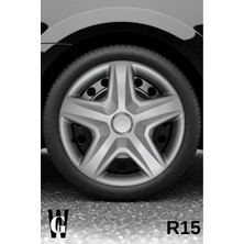 Whigor Renault Clio 15 Inç Jant Kapağı (4 Adet) Gri G104