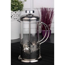 Feyza Design Şık Çelik French Press 350 Ml, Pratik ve Dayanıklı Kahve Demleme Aracı