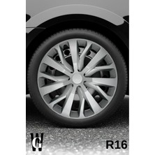 Whigor Fiat Siena 16 Inç Jant Kapağı (4 Adet) Gri G116