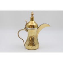 Feyza Design Sarı Bakır Mirra Cezve 19 Cm, Şık ve Dayanıklı Kahve Cezvesi