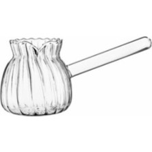 Feyza Design Cam Isıya Dayanıklı Barosilikat Cezve 450 Ml, Şık ve Dayanıklı Mutfak Gereci