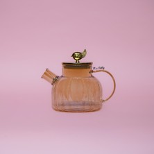 Feyza Design Şık Çizgi Desenli Modern Demlik, Evinize Zarafet Katacak Tasarım