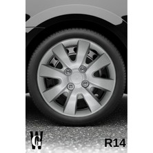 Whigor Renault Clio 2 14 Inç Jant Kapağı (4 Adet) Gri G101