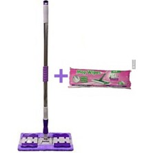 Özgürce Çok Fonksiyonlu Teleskopik Mop Seti + Yedek Bez ve Havlu Mop