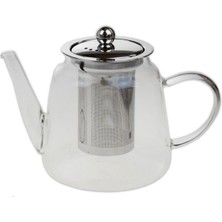 Feyza Design Şeffaf Borosilikat Cam Demlik, Çay ve Bitki Çayı Için Modern Tasarım