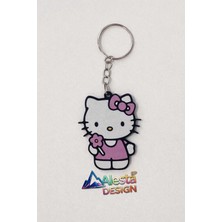 Sevimli K.arakter Hello Kitty 3D Anahtarlık