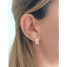 QA Quella Accessories Xuping Gömme Zirkon Soft Rose-Gold Küpe