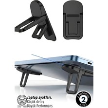 Creatividad Solutions Lukas Schneider Serisi 2’li Siyah Laptop Standı - Ergonomik 2 Kademeli Yükseltici 722893